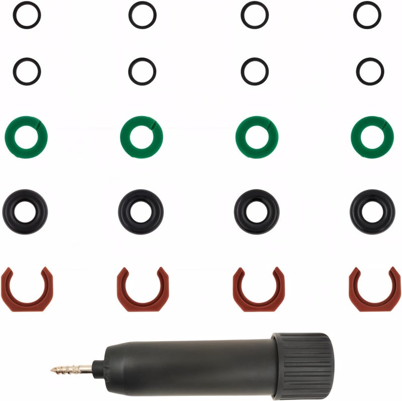 AUTO OCCASION Automotive Fuel Injector Seal Kit Compatible with 2016-2019 Buick Encore Chevrolet Cruze Equinox Malibu 2018-2020 GMC Terrain Replace 55577403 - Image 1
